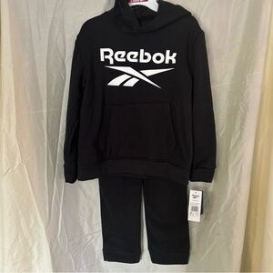 Reebok All black 2 Pc Hoodie & Jogger Set Size 8